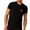 Aeronautica Militare t-shirt męski koszulka czarny okrągły crew-neck